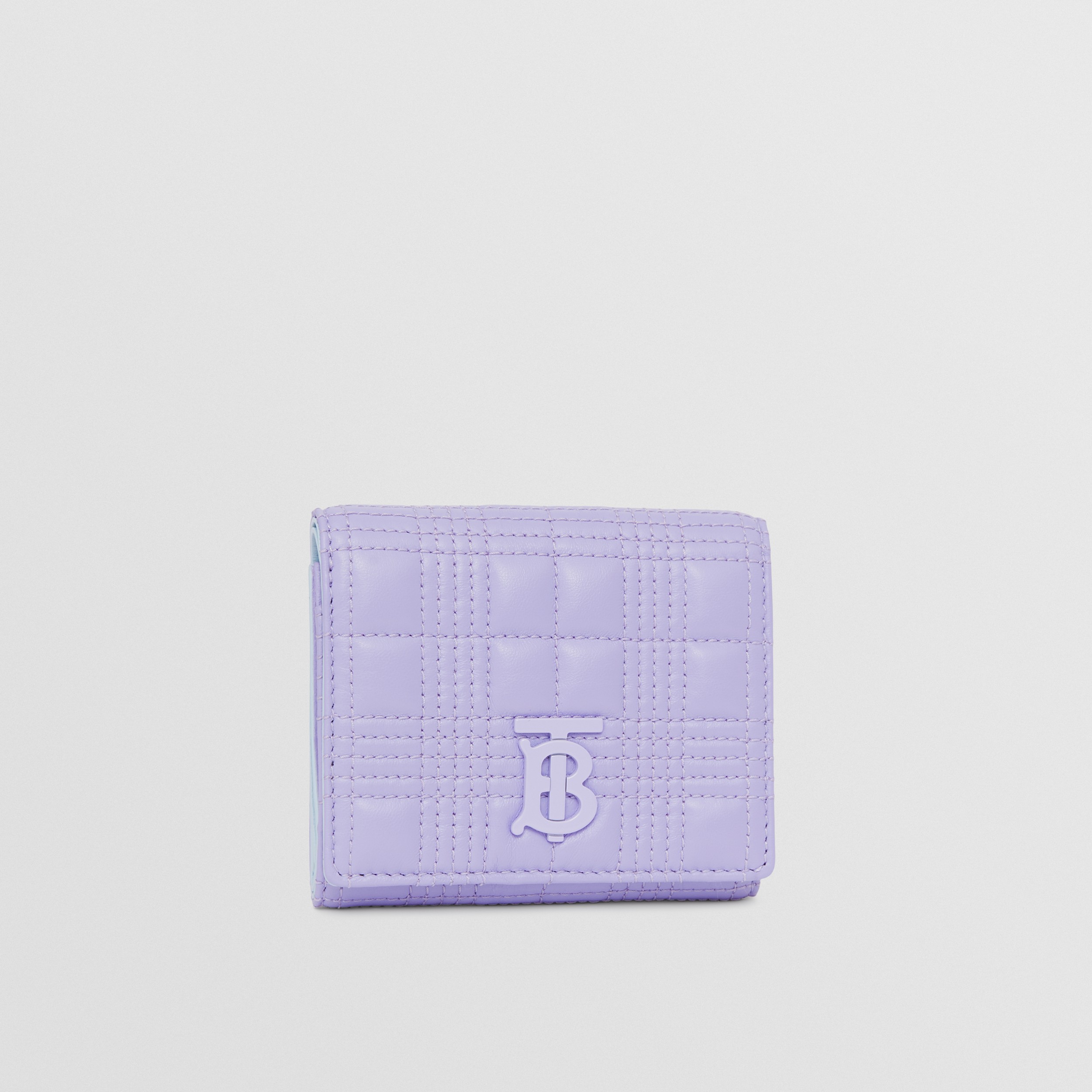 Small Quilted Lambskin Lola Folding Wallet in Soft Violet - Women | Burberry® Official - 4