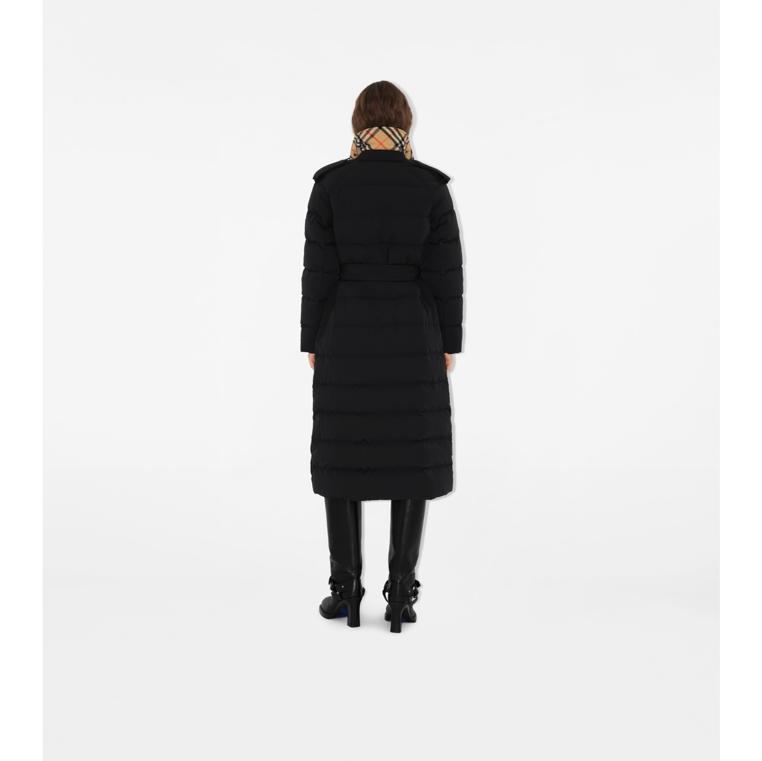 Long Nylon Puffer Coat