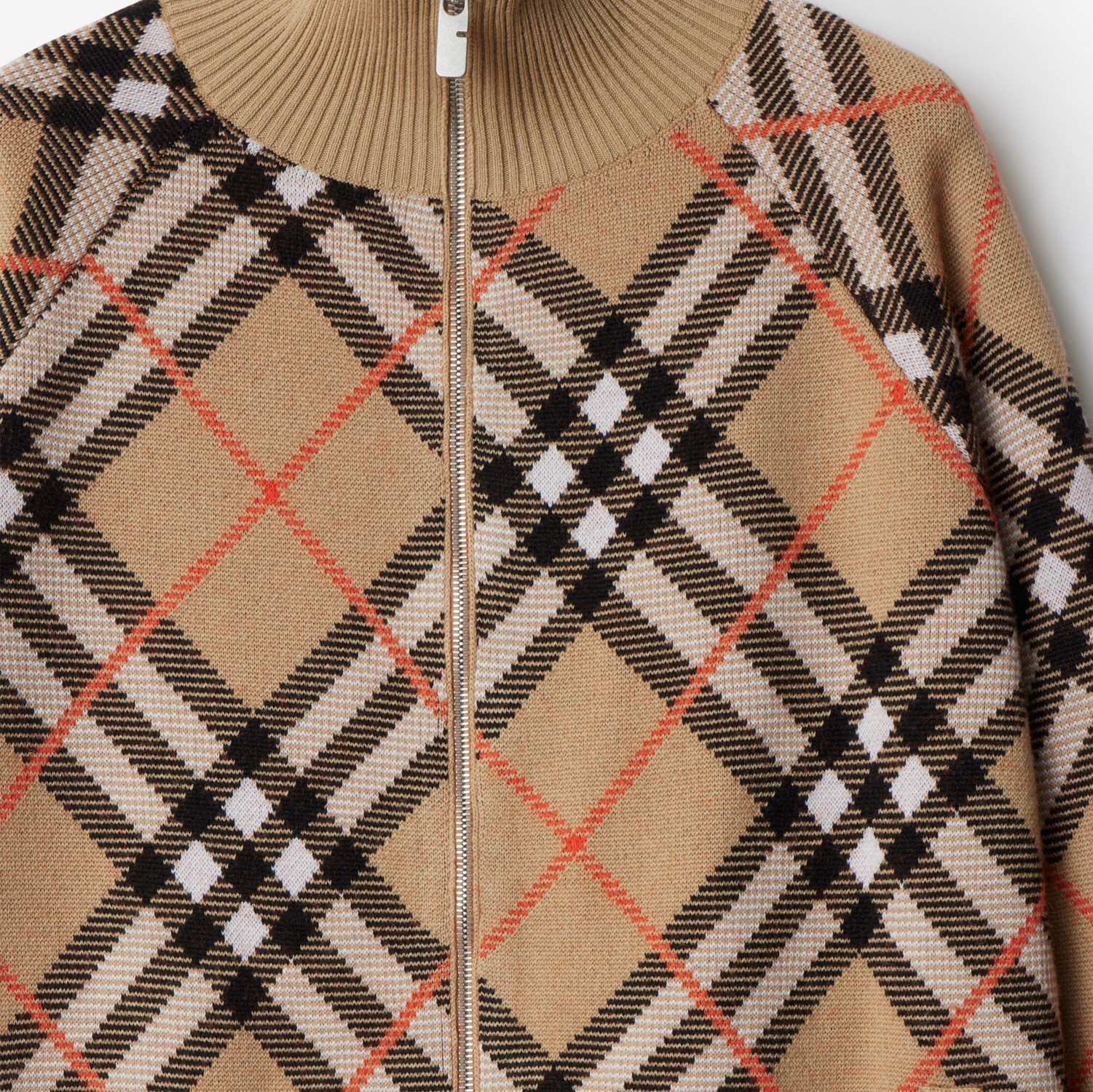 Check Wool Mohair Blend Jacket in Sand - Men, Nylon Check Wool Mohair Blend Jacket in Sand - Men, Nylon