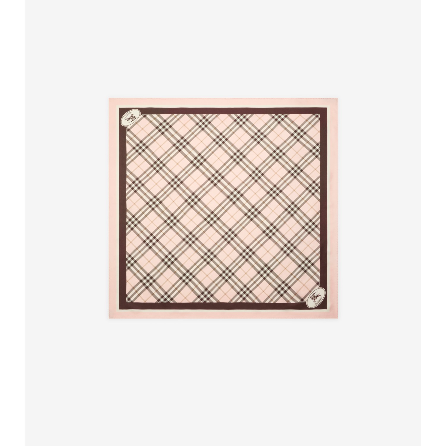 Foulard en soie Check Knight