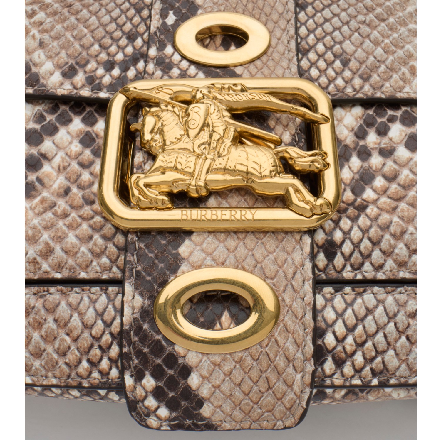 Small Rider Bag in Natural beige/dark brown - Women, Leather | Burberry® Official