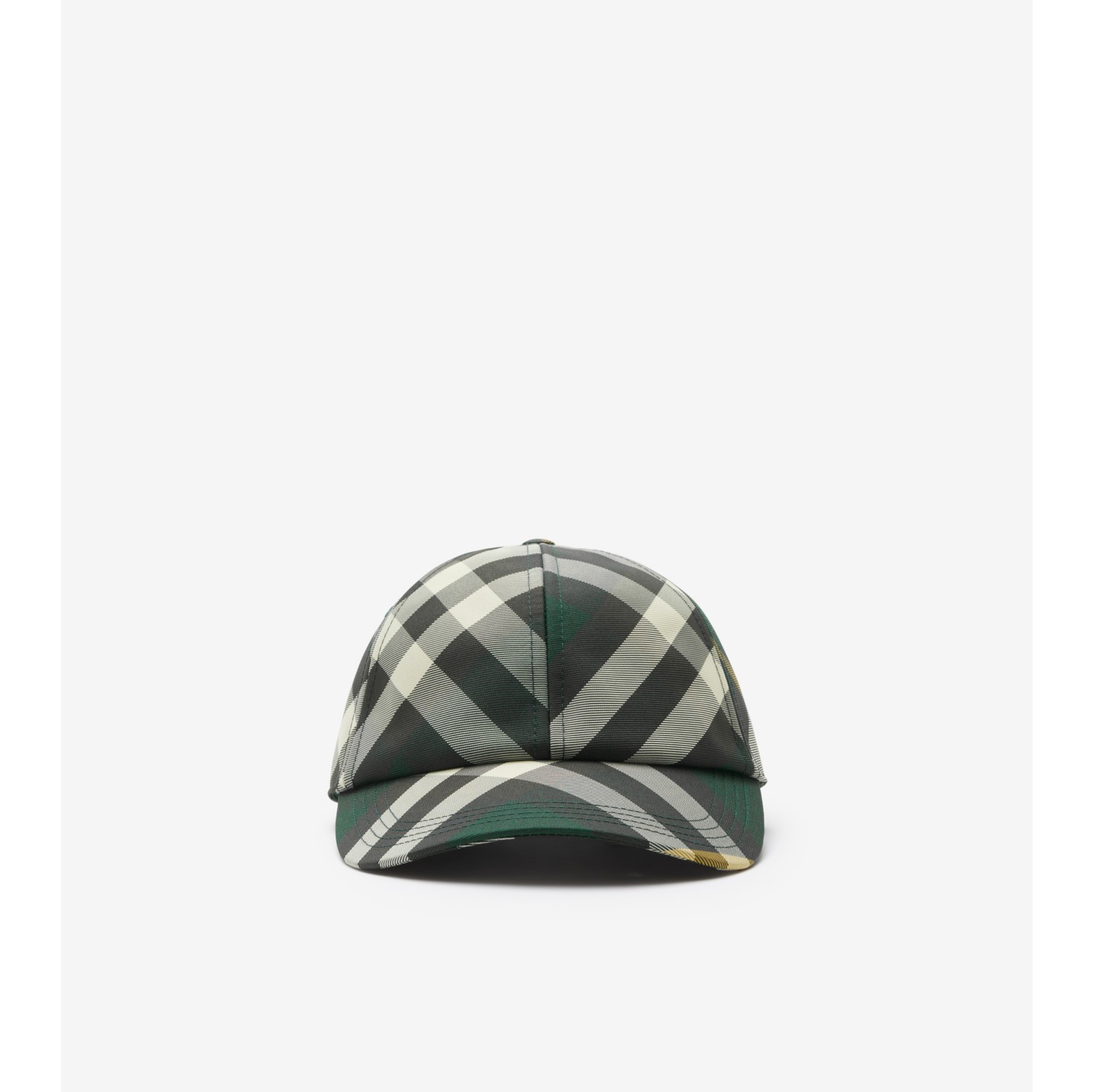 Check Baseball Cap in Ivy | Burberry® Official