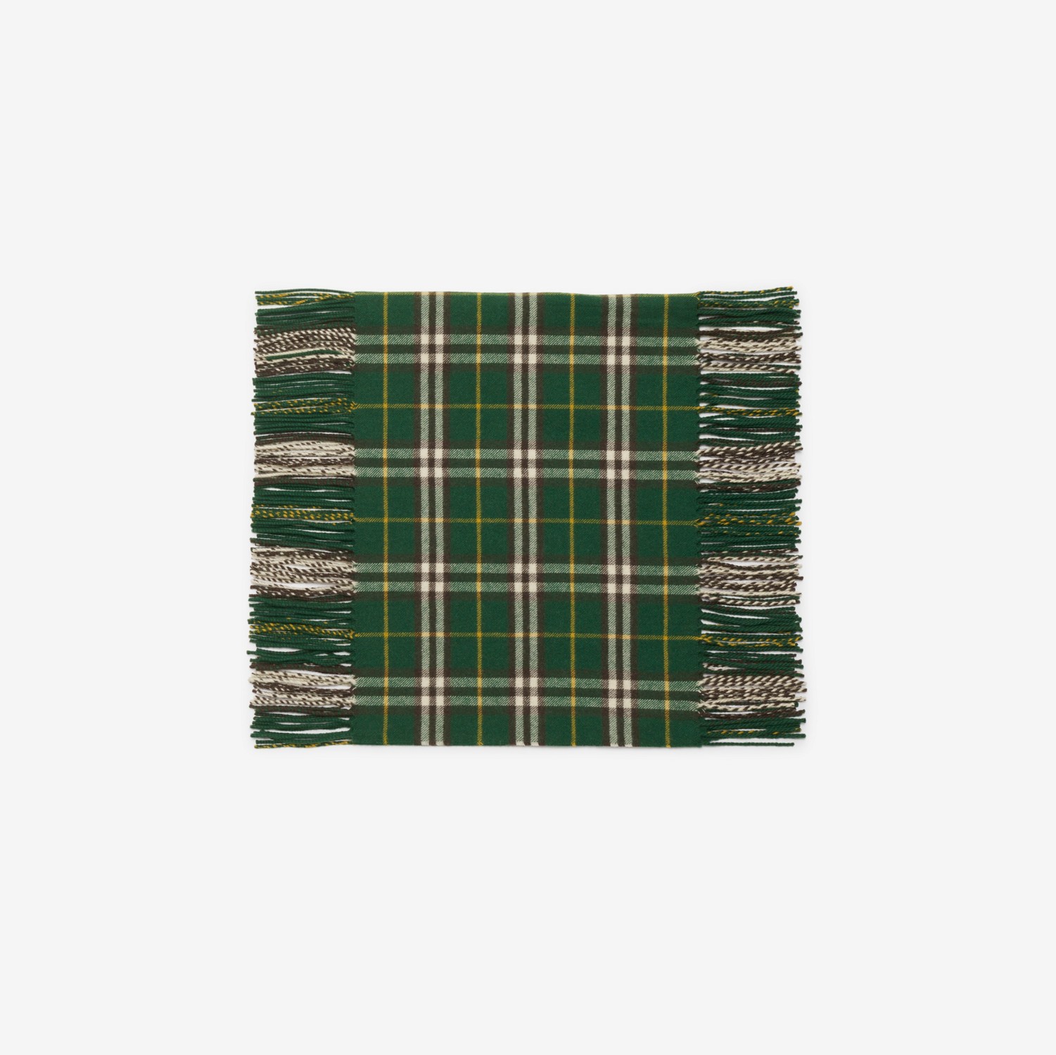 チェック カシミア ハッピースカーフ (アイビー) | Burberry チェック カシミア ハッピースカーフ (アイビー) | Burberry