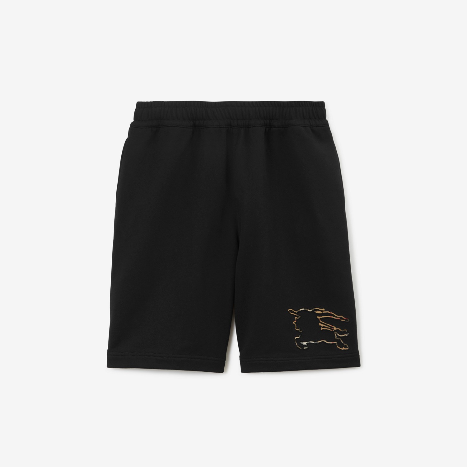 Check EKD Cotton Shorts in Black - Men | Burberry® Official