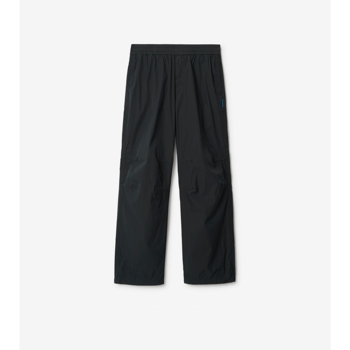 Burberry Cotton Blend Trousers In Black