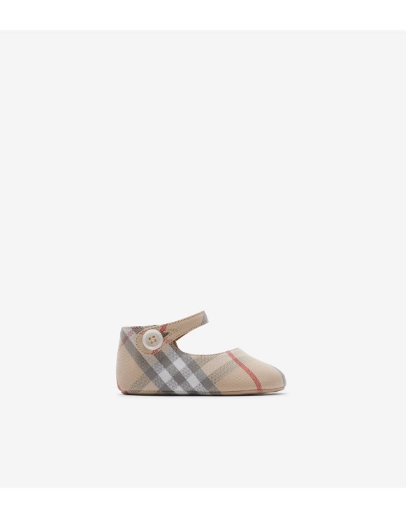 Ballerine Mary Jane in cotone Check