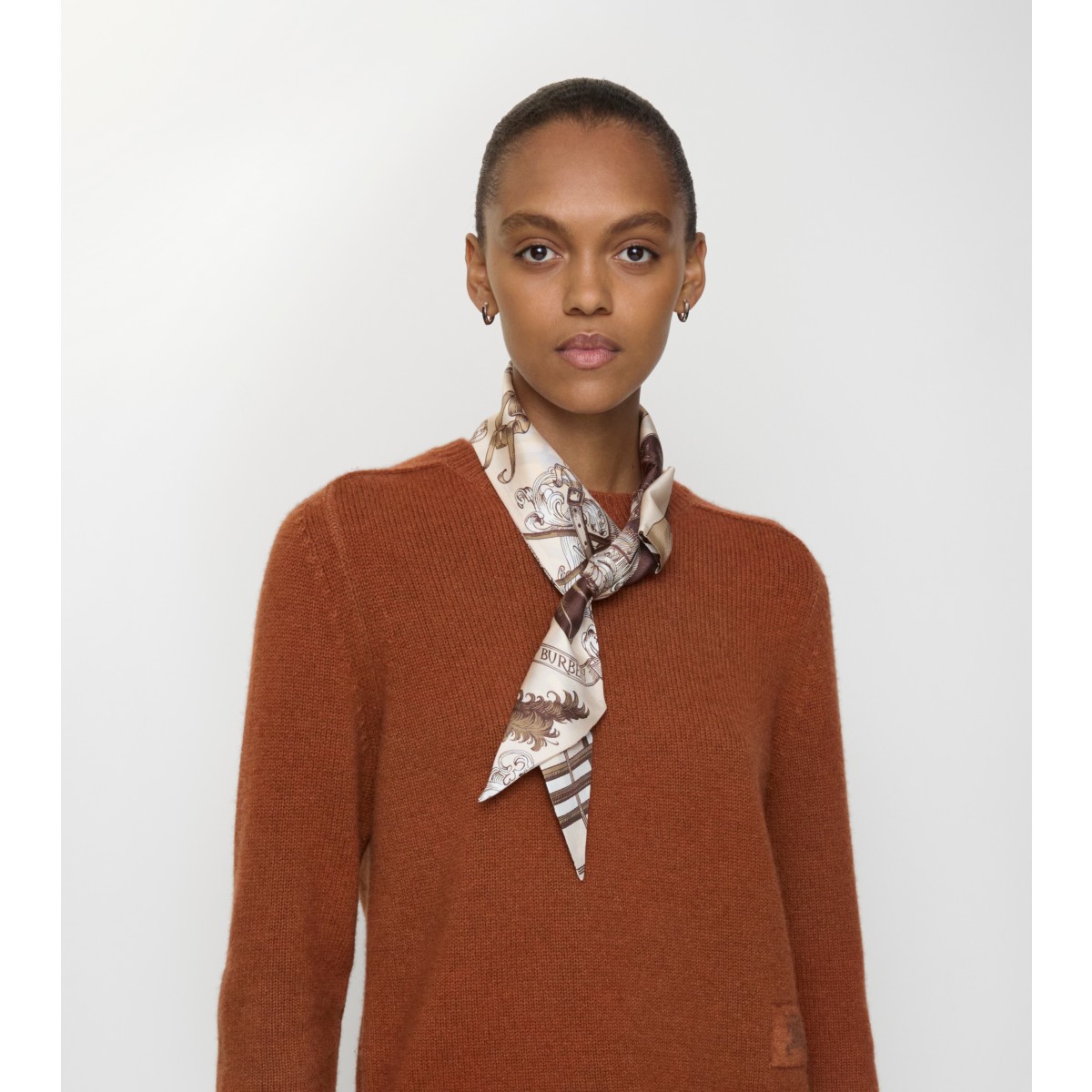  Check Skinny Reversible Etched Knight Scarf