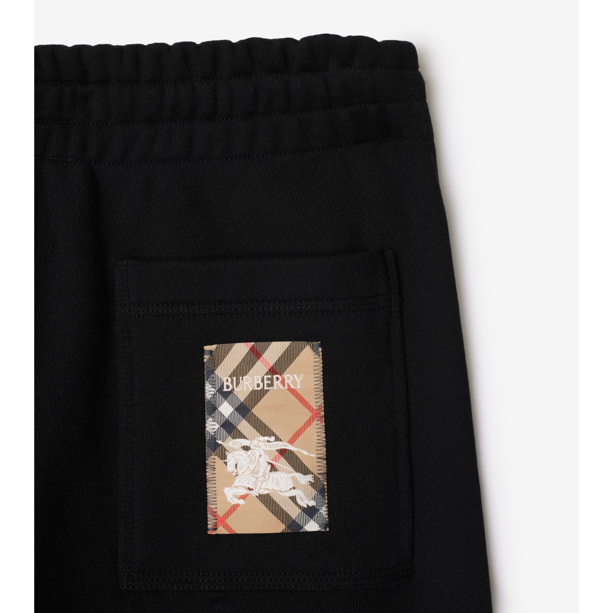  Check Label Cotton Jogging Pants