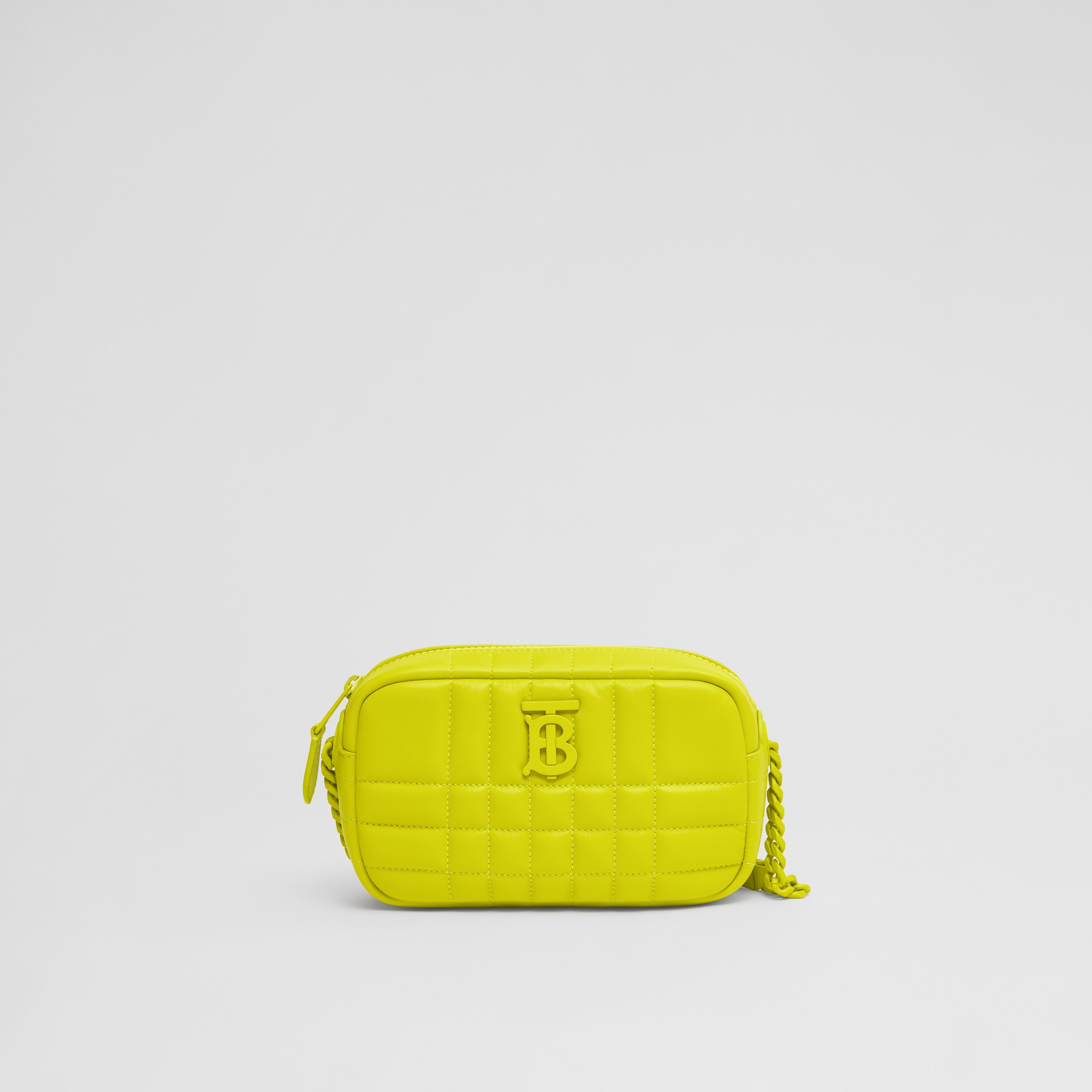 Mini Quilted Lambskin Lola Camera Bag in Vivid Lime - Women | Burberry® Official - 1