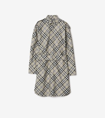 チェック コットン シャツドレス (ライケン) - ウィメンズ, コットン | Burberry®公式サイト