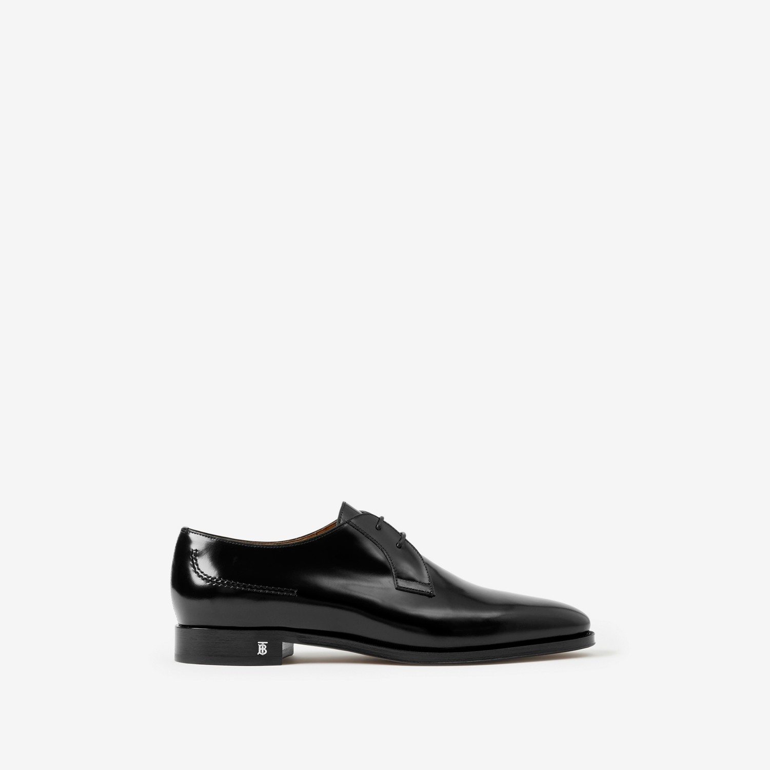 Patent Leather Derby Shoes in Black - Men | Burberry® Official