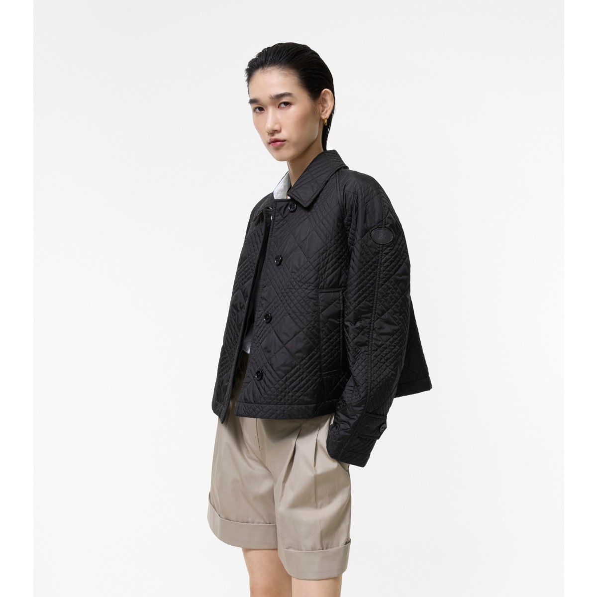  Check Quilted Nylon Tiffield Jacket
