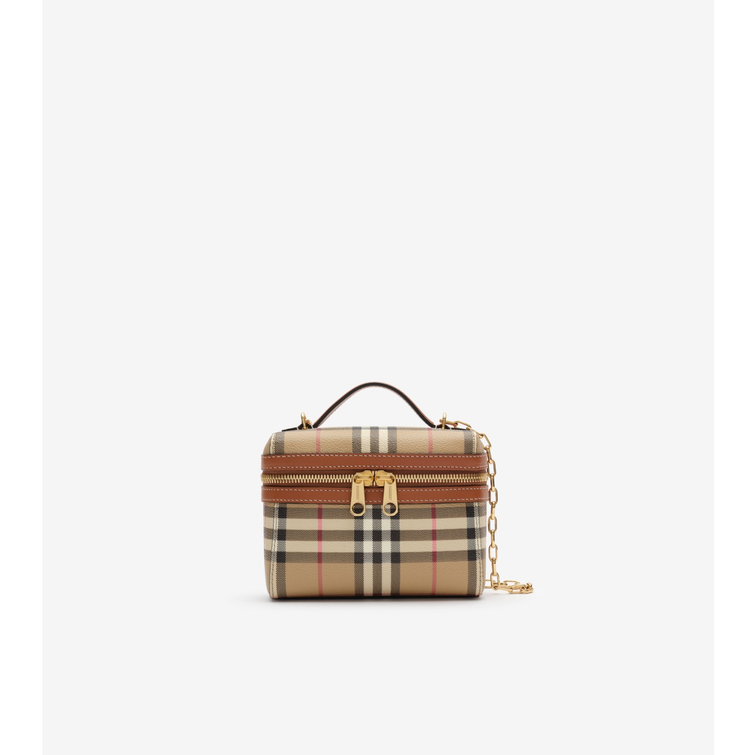 Mini Check Vanity Bag