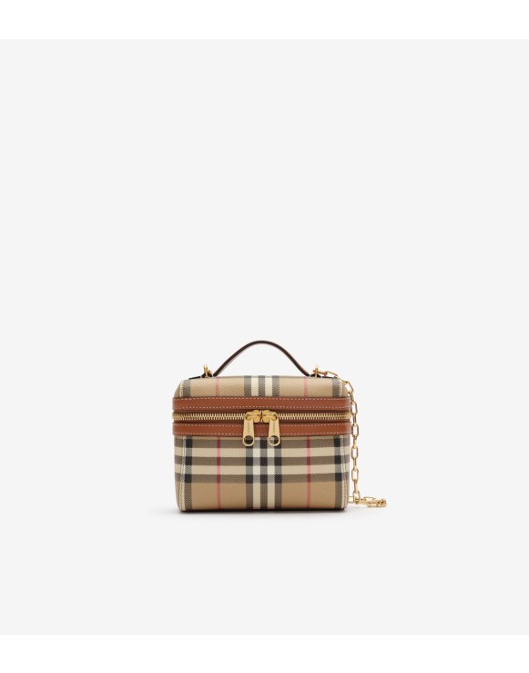 Mini Check Vanity Bag