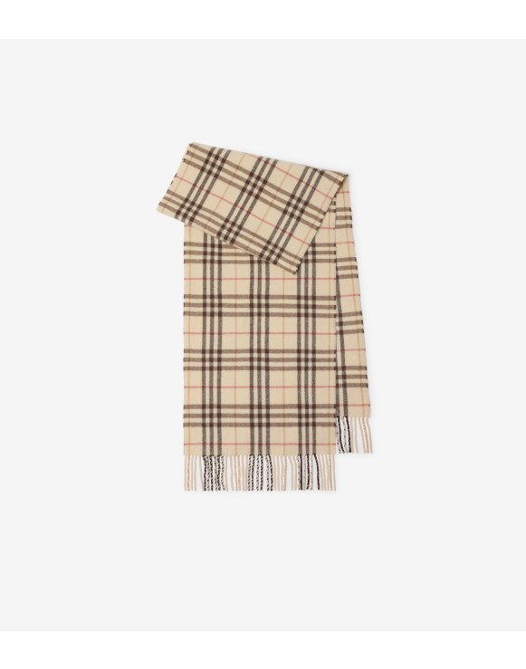 Check Cashmere Scarf