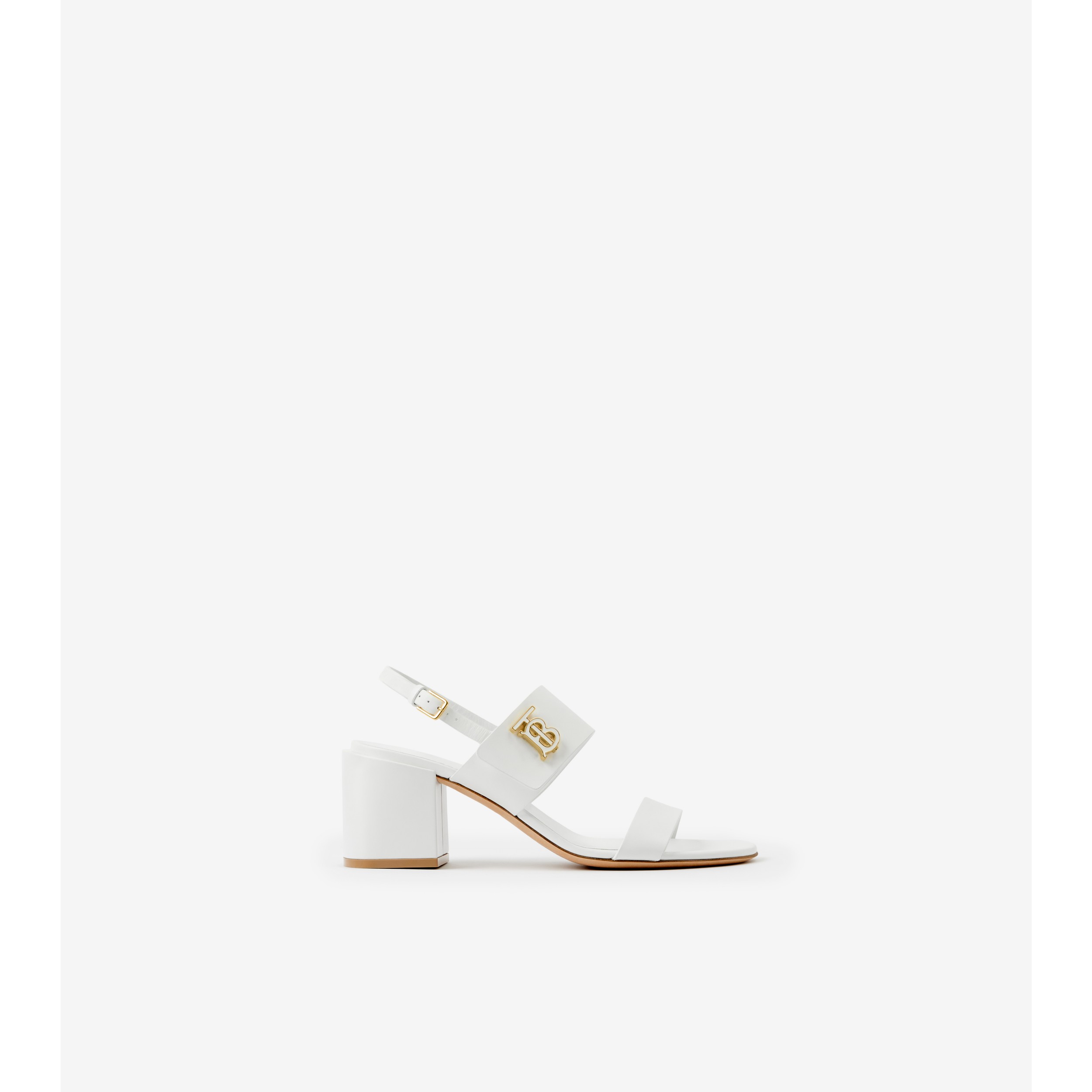 Burberry Monogram Motif Leather Sandal - ShopStyle