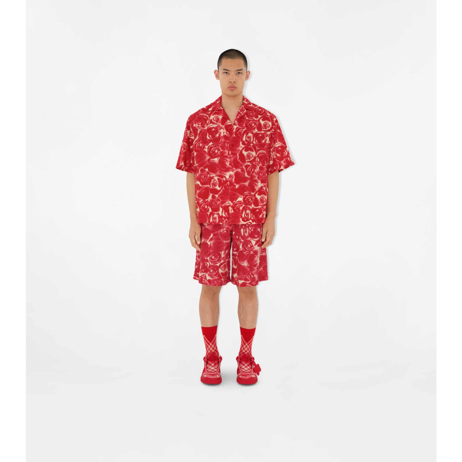 Burberry hawaiian hot sale shirt