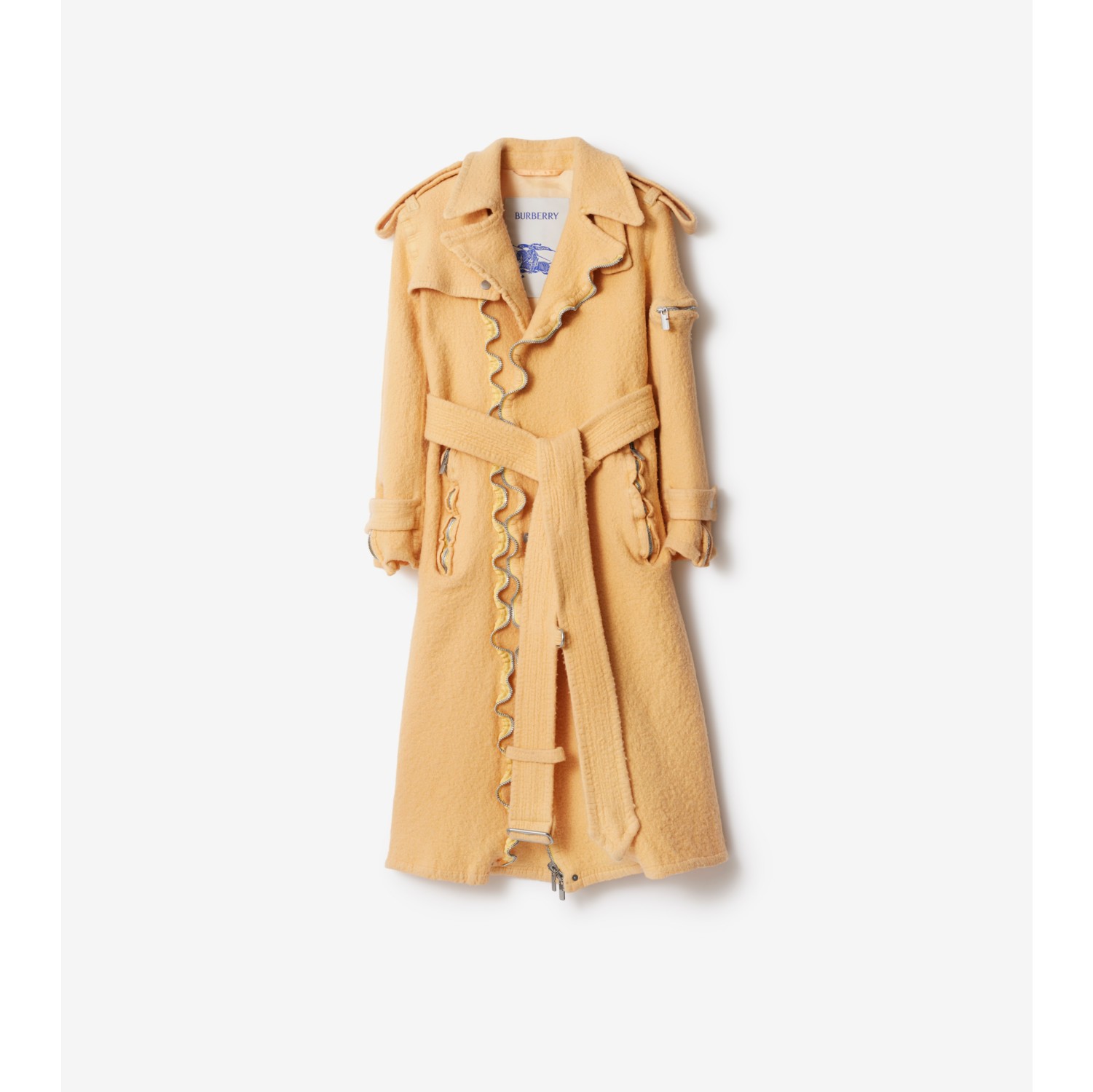 Burberry wool trench coat hotsell