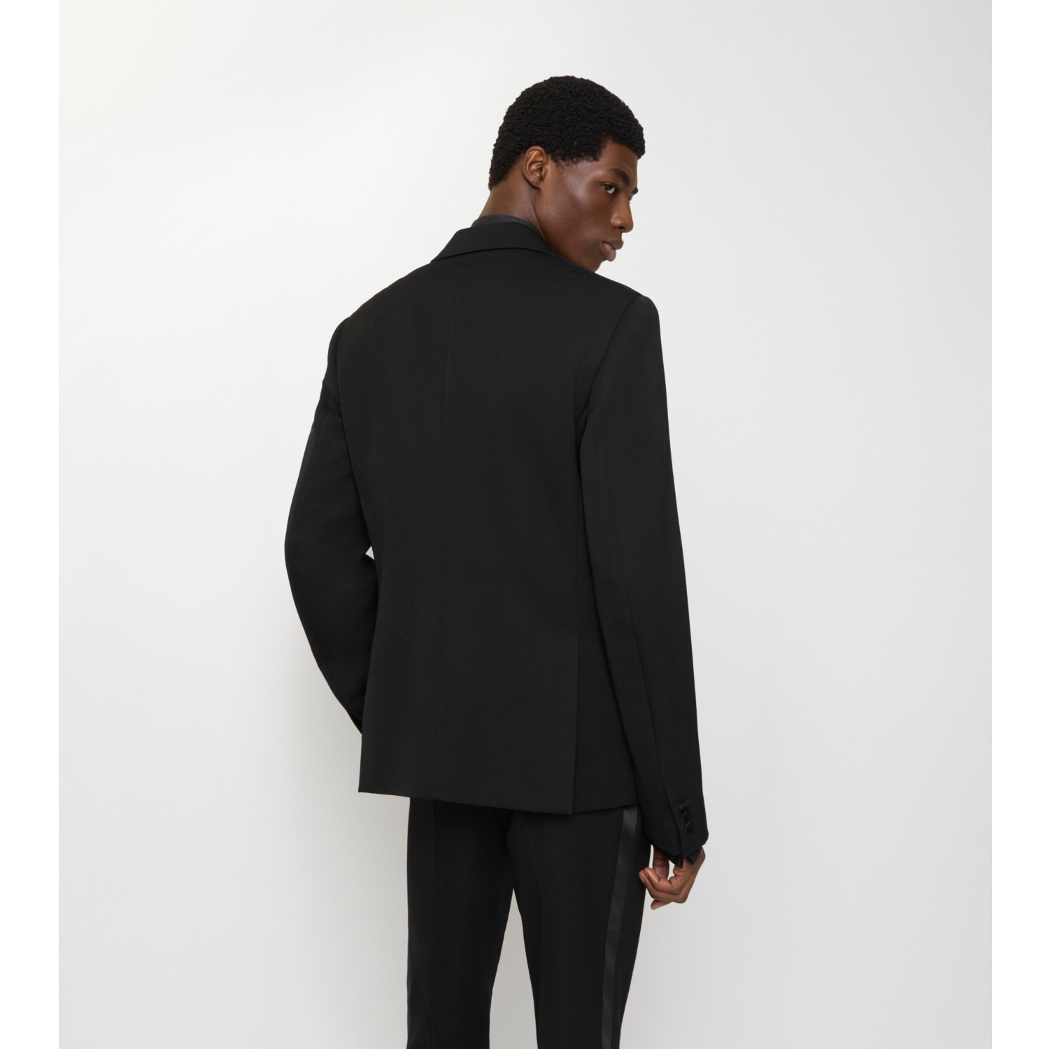 Grain de Poudre Wool Tuxedo Jacket