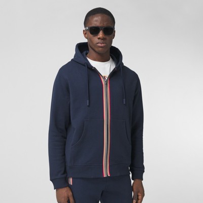 navy blue burberry hoodie