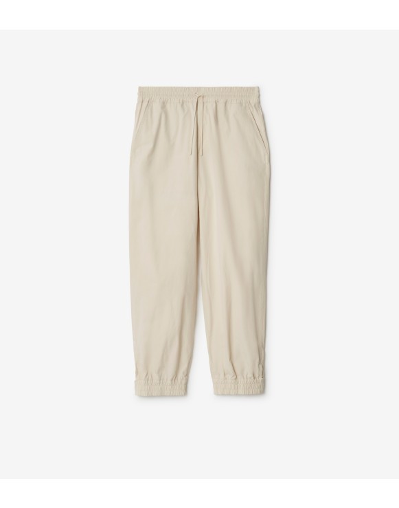 Cotton Blend Tailored Trousers