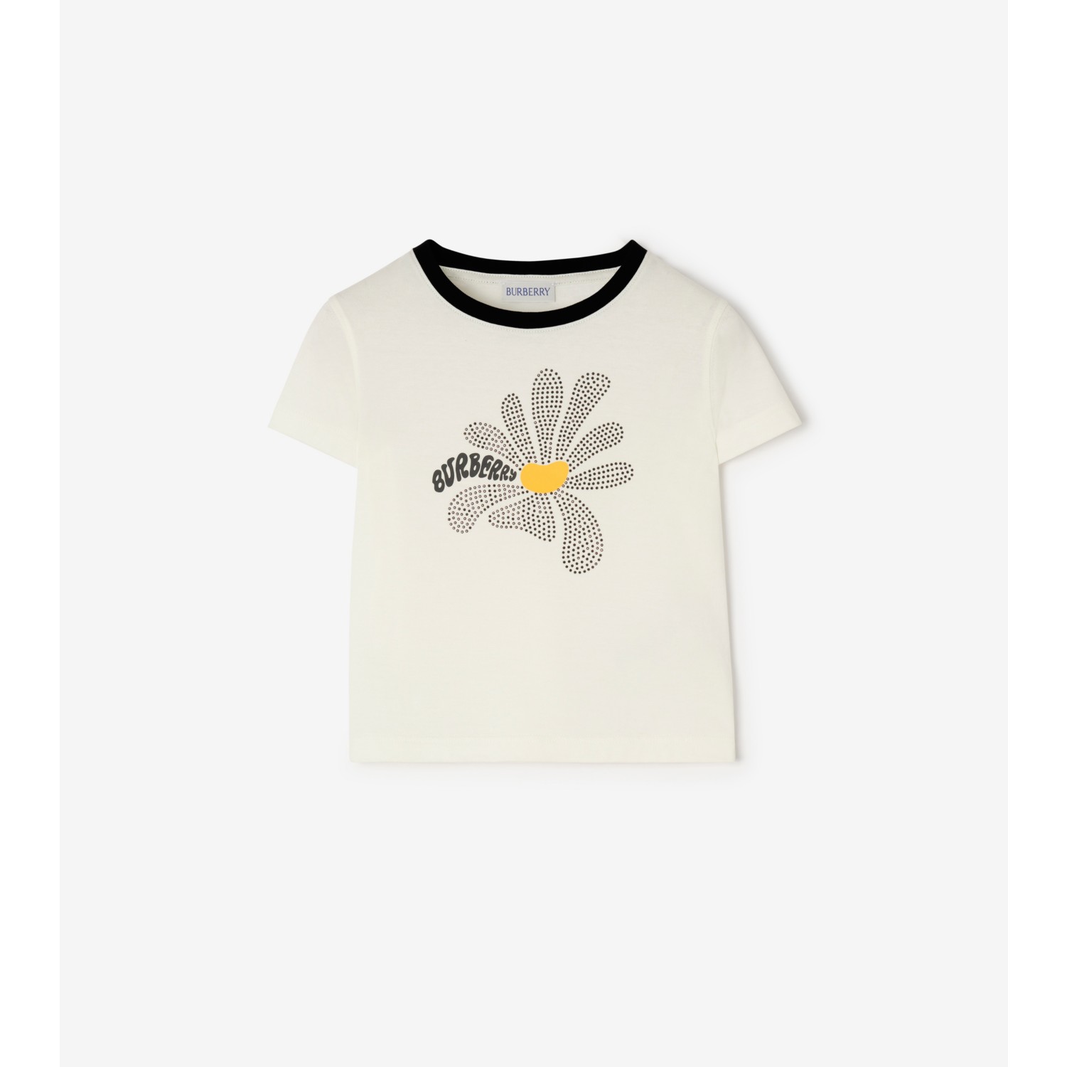 Rhinestone Daisy Cotton T-shirt