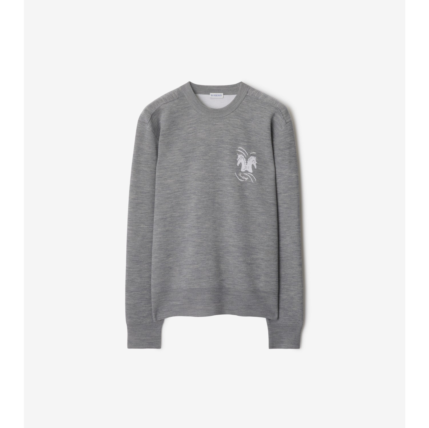 Burberry grey crew neck online