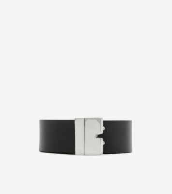 Reversible Leather B Cut Belt In Black/hunter - Men | Burberry® Official