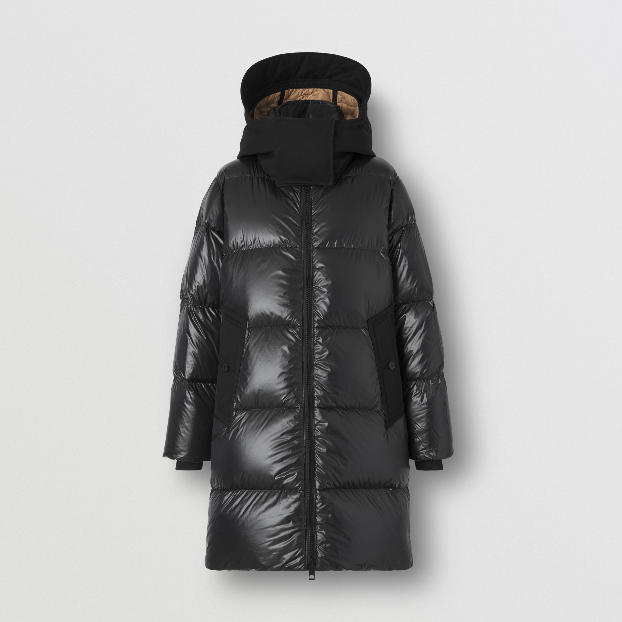 Recycled Nylon Puffer Coat with Detachable Warmer in Black - Women | Burberry® Official - 4