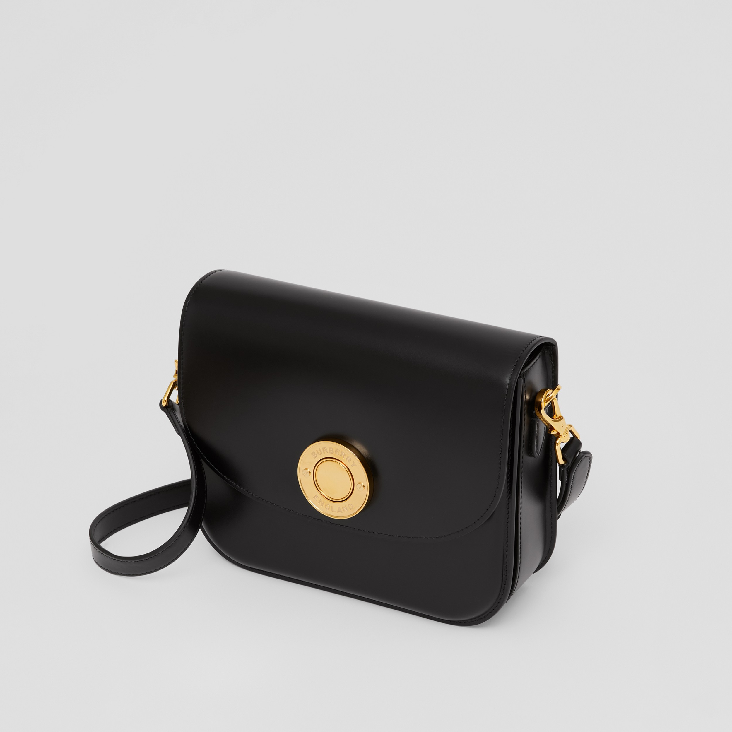 Leather Medium Elizabeth Bag in Black - Women | Burberry® Official - 4