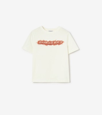 サンディロゴ コットンTシャツ (チョークホワイト) | Burberry®公式サイト