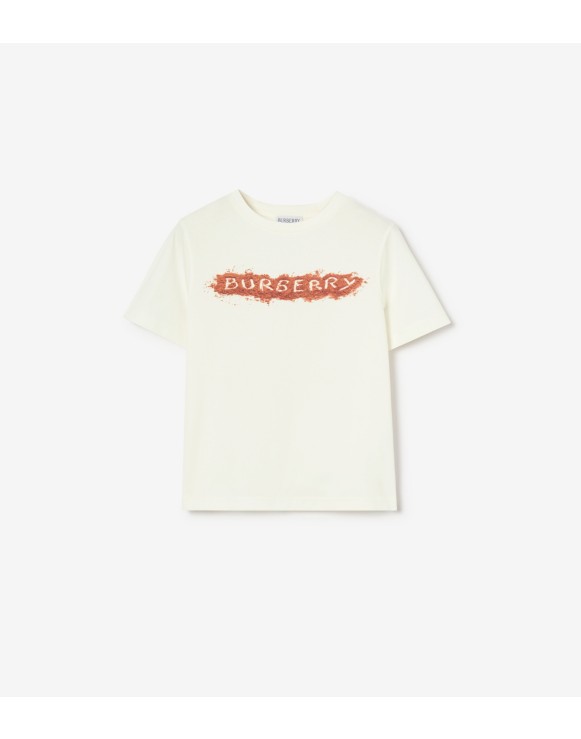 Sandy Logo Cotton T-shirt