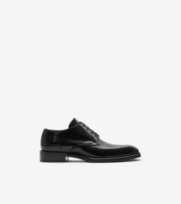 Mens black derby shoes hot sale leather