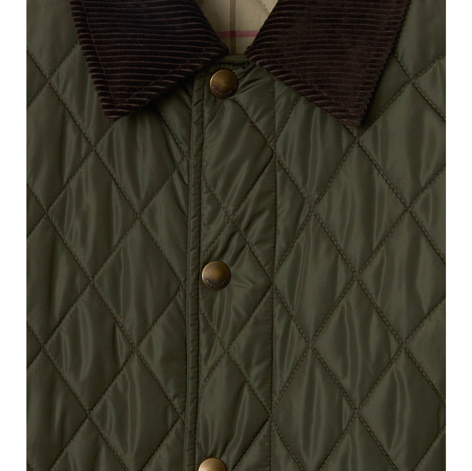 Mid-length Quilted Nylon Car Coat