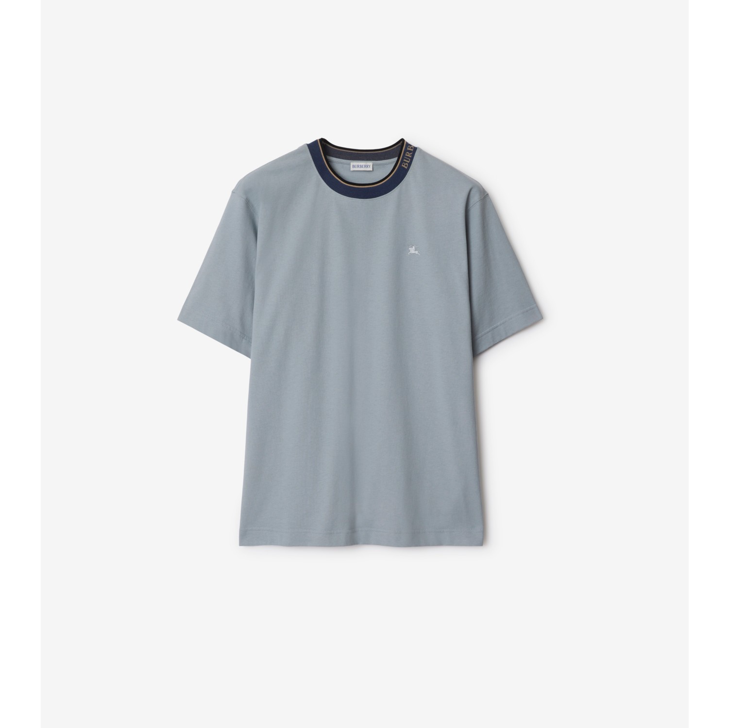 Camiseta de algodão com logotipo