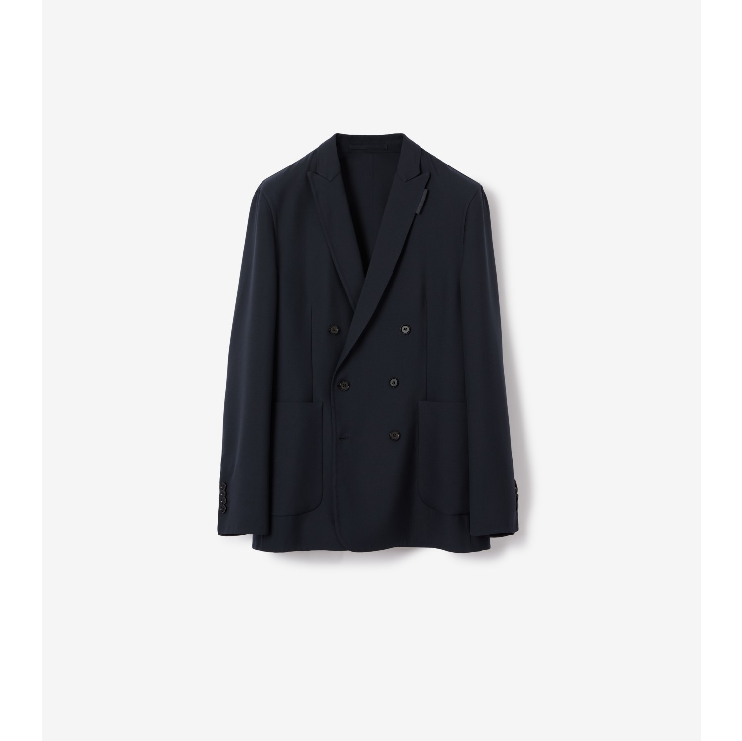 Slim Fit Wool Tailored Jacket in Smoked navy - Men | Burberry® Official