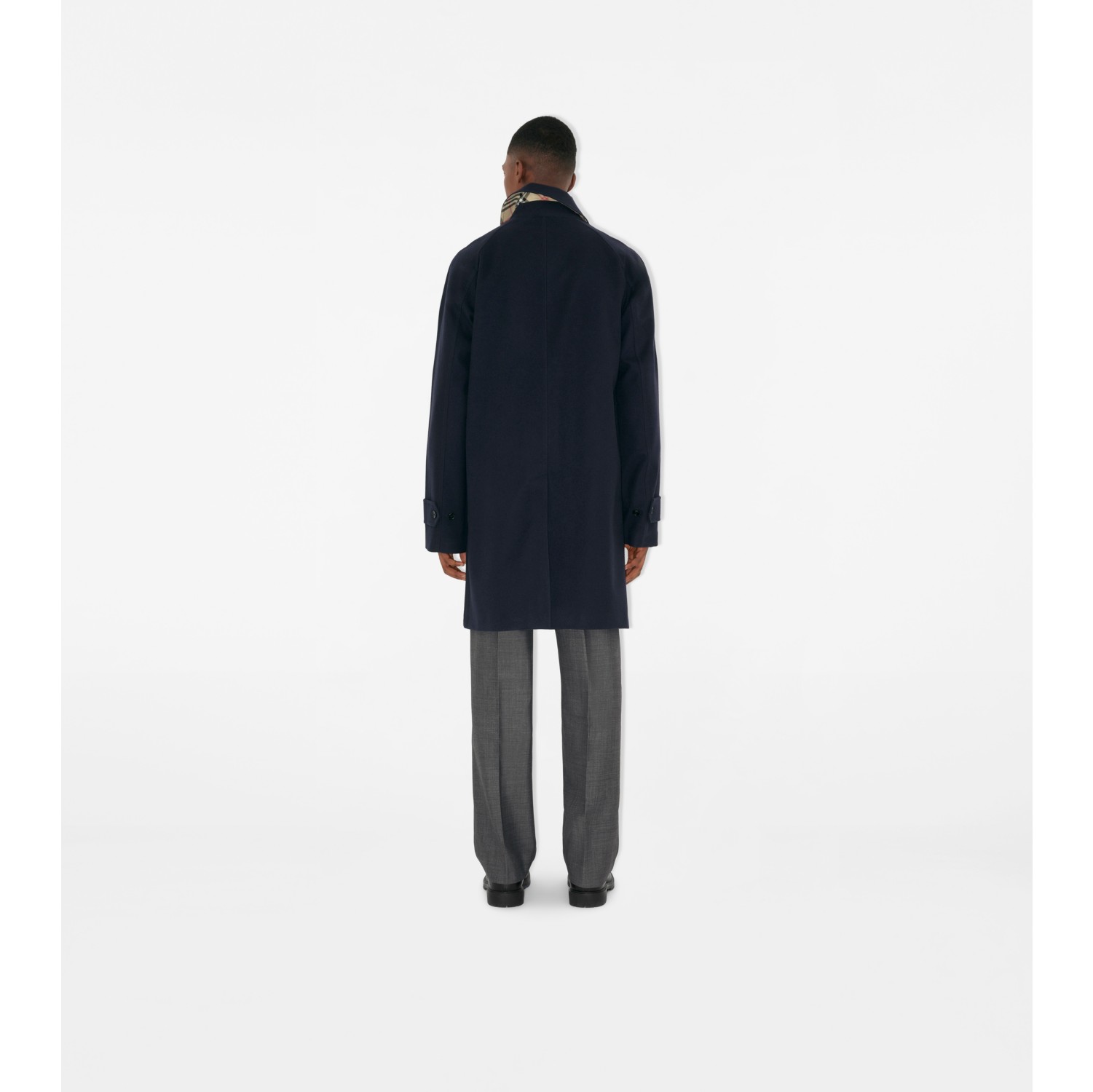 Mid-length Cashmere Car Coat in Navy - Men | Burberry® Official