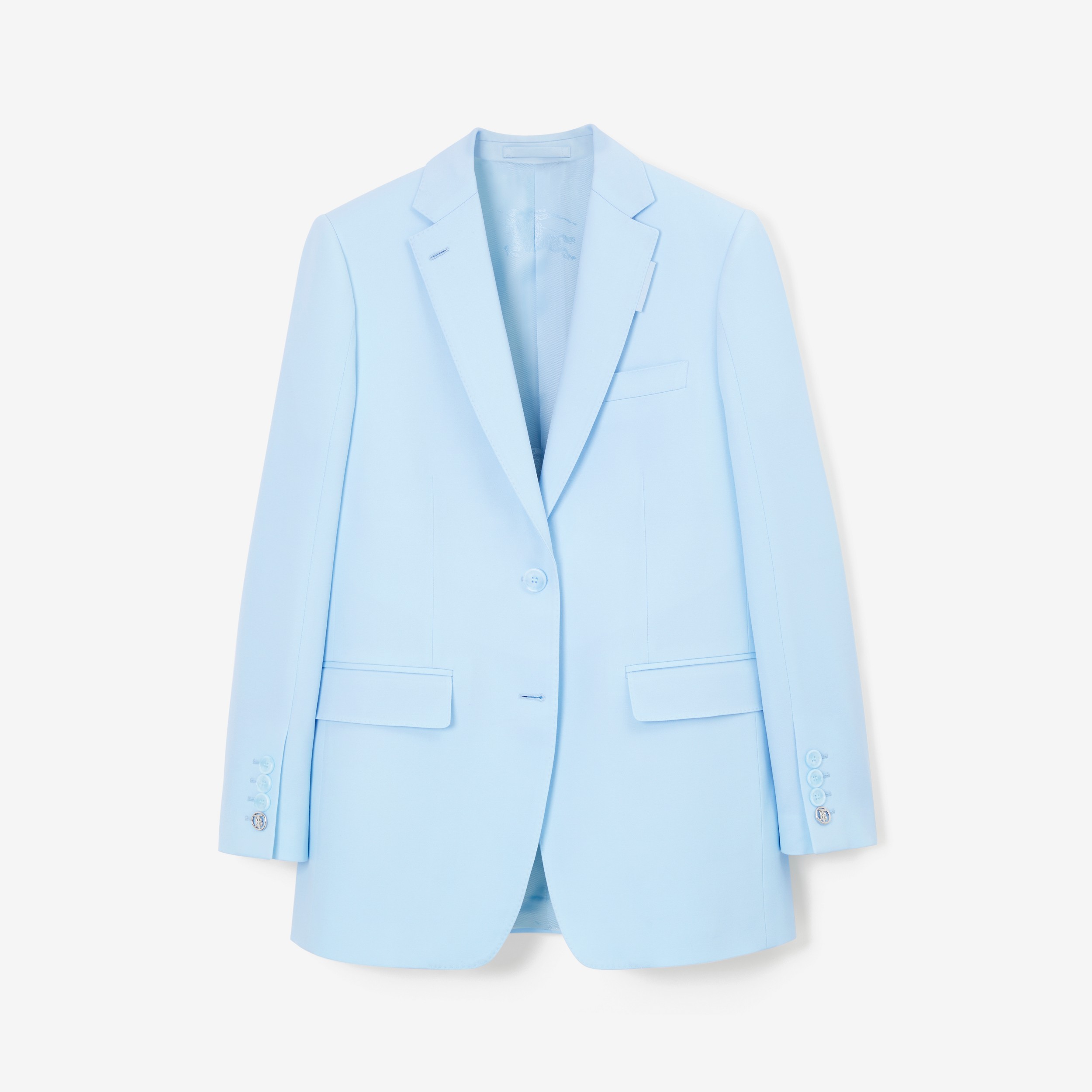 울 테일러드 재킷 (페일 블루) - 여성 | Burberry® - 1