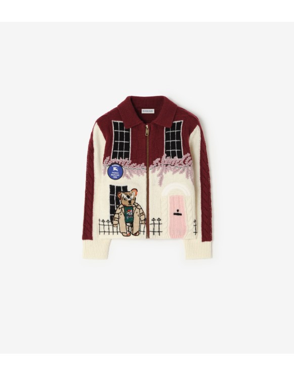 Townhouse Bear Wool Cashmere Cardigan