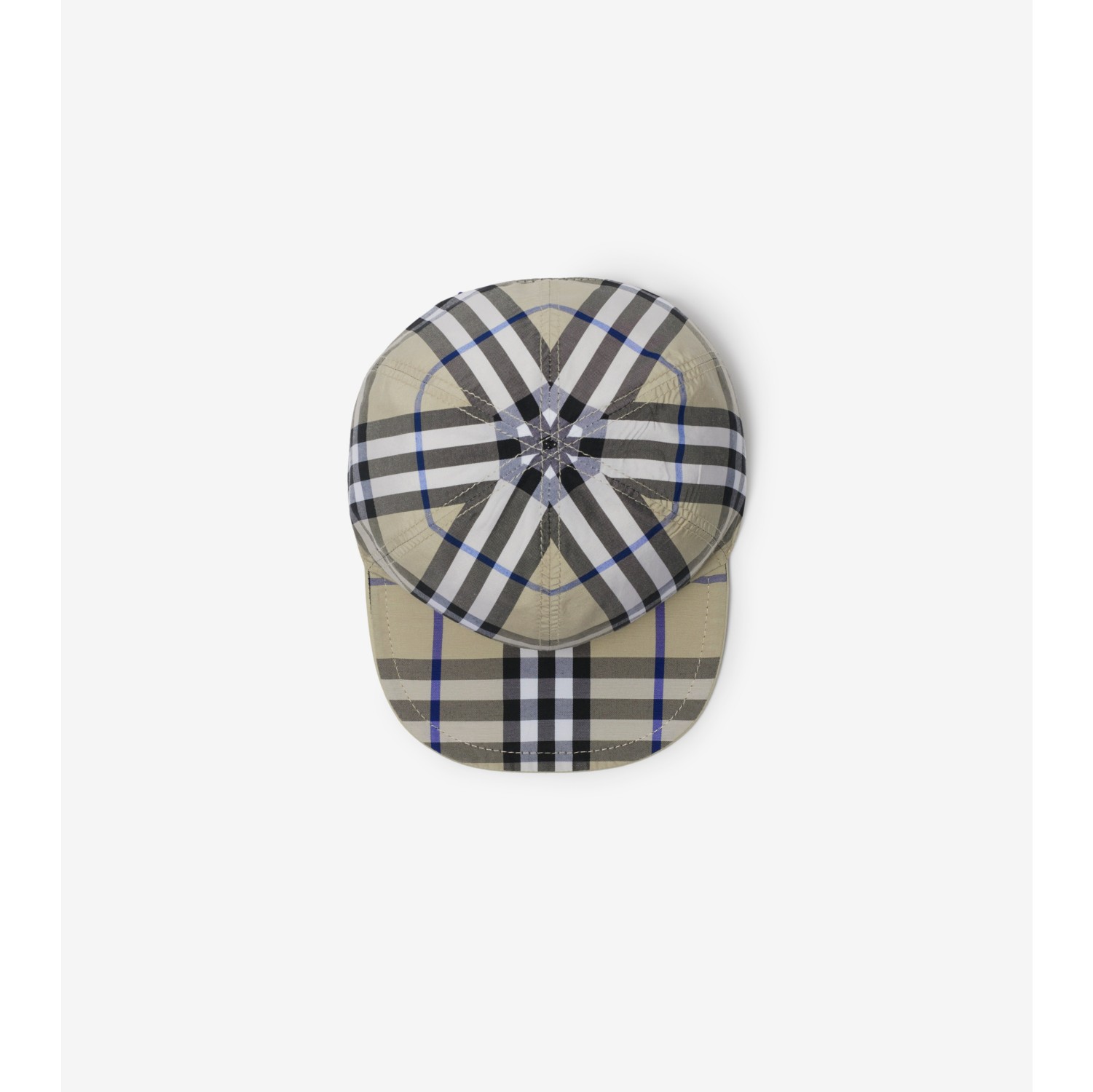 reversible-cotton-baseball-cap-in-lichen-children-burberry-official