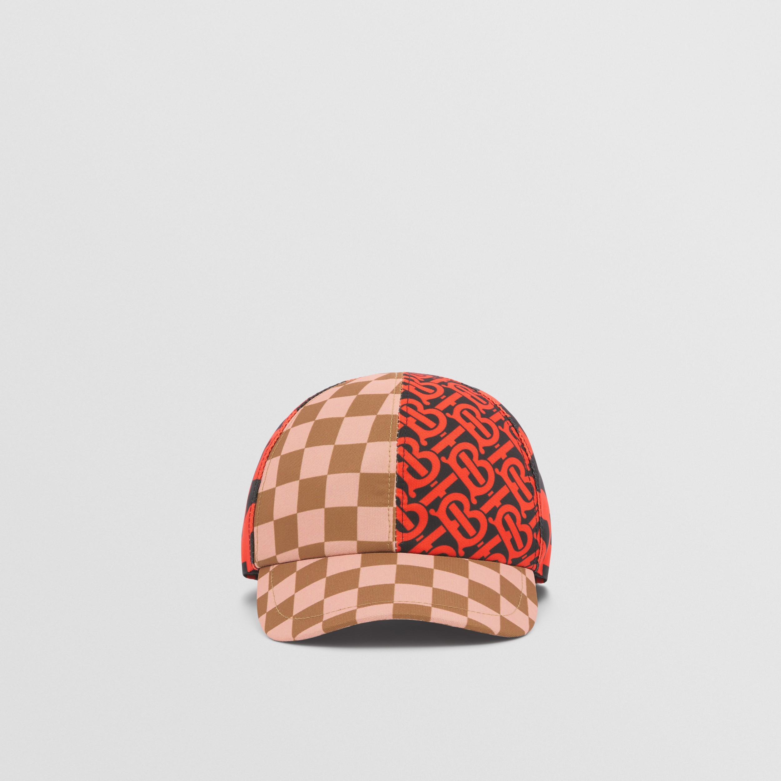 Montage Print Nylon Baseball Cap in Vermillion Red - Children | Burberry® Official - 1