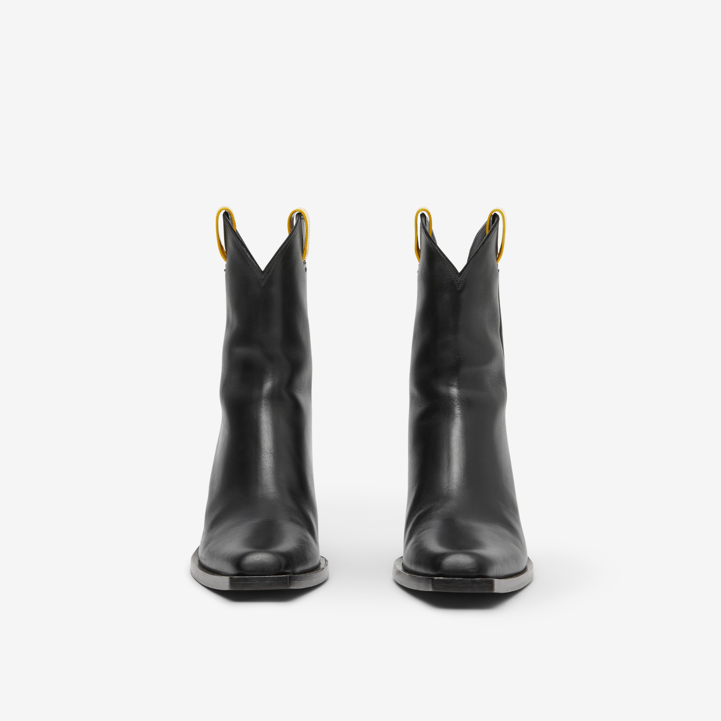 Leather Ankle Boots in Black - Women | Burberry® Official - 2