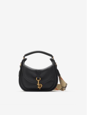 Horseshoe Crossbody Bag​ in Black - Women, Nylon | Burberry