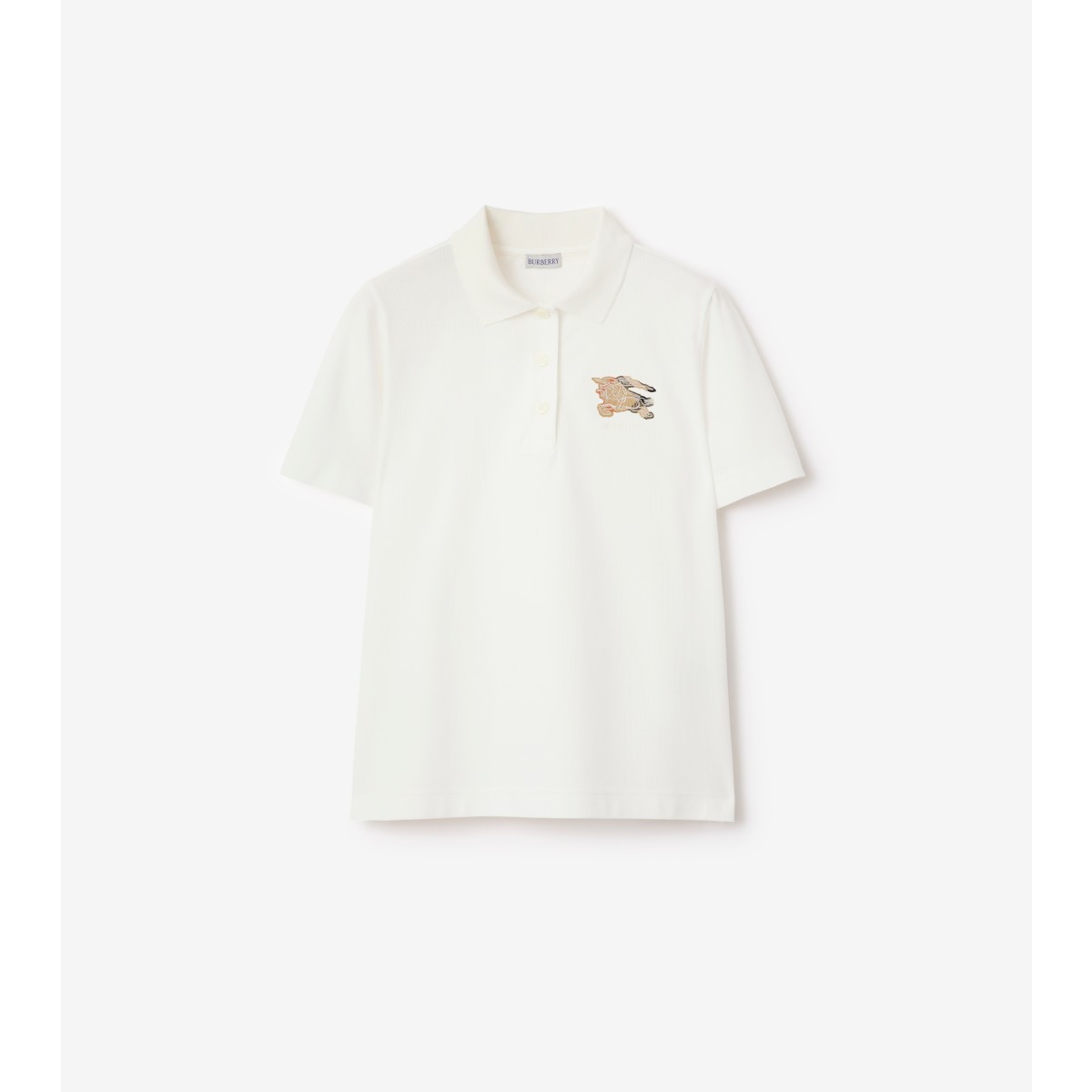  Check Knight Cotton Polo Shirt