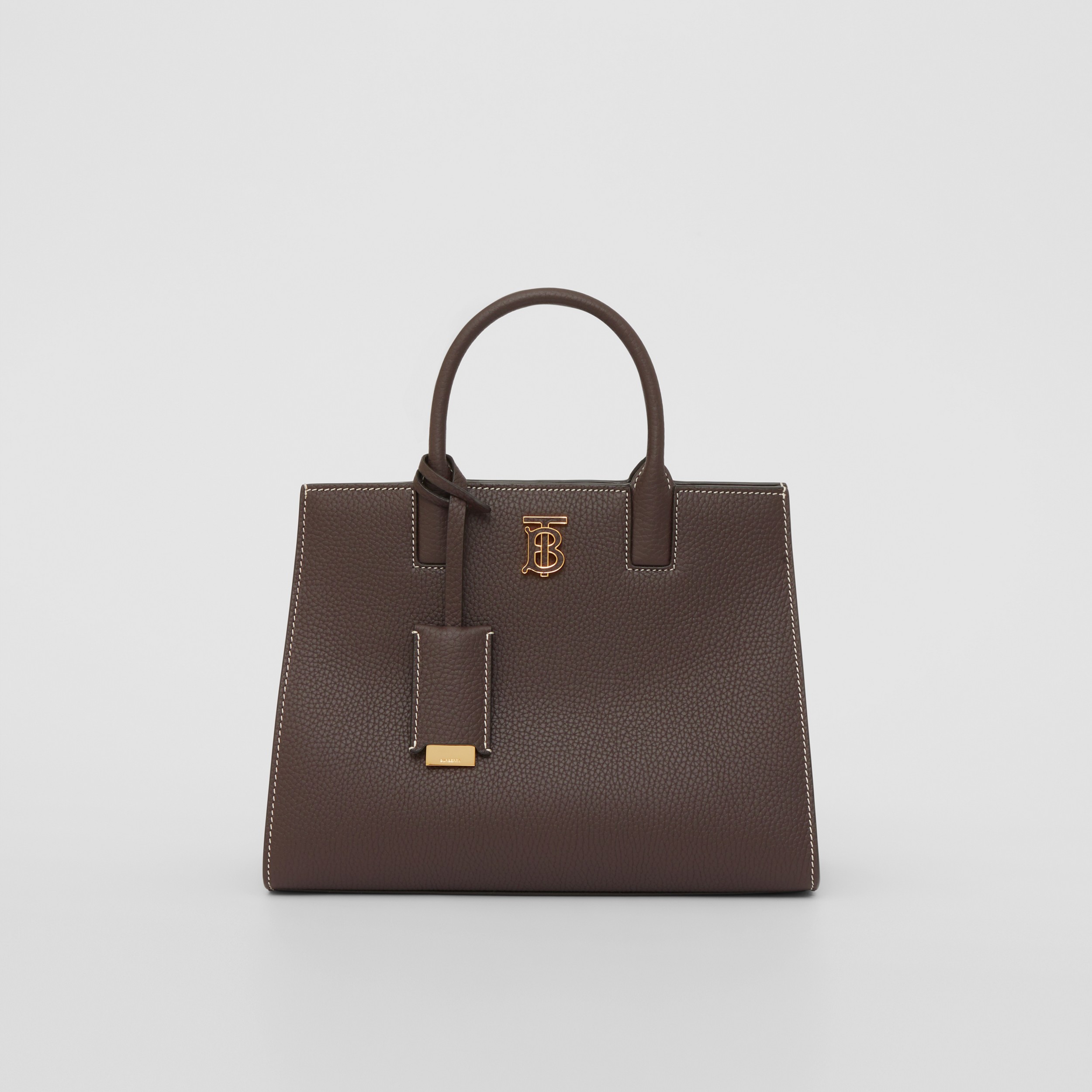 Grainy Leather Mini Frances Bag in Dark Clay Brown - Women | Burberry® Official - 1