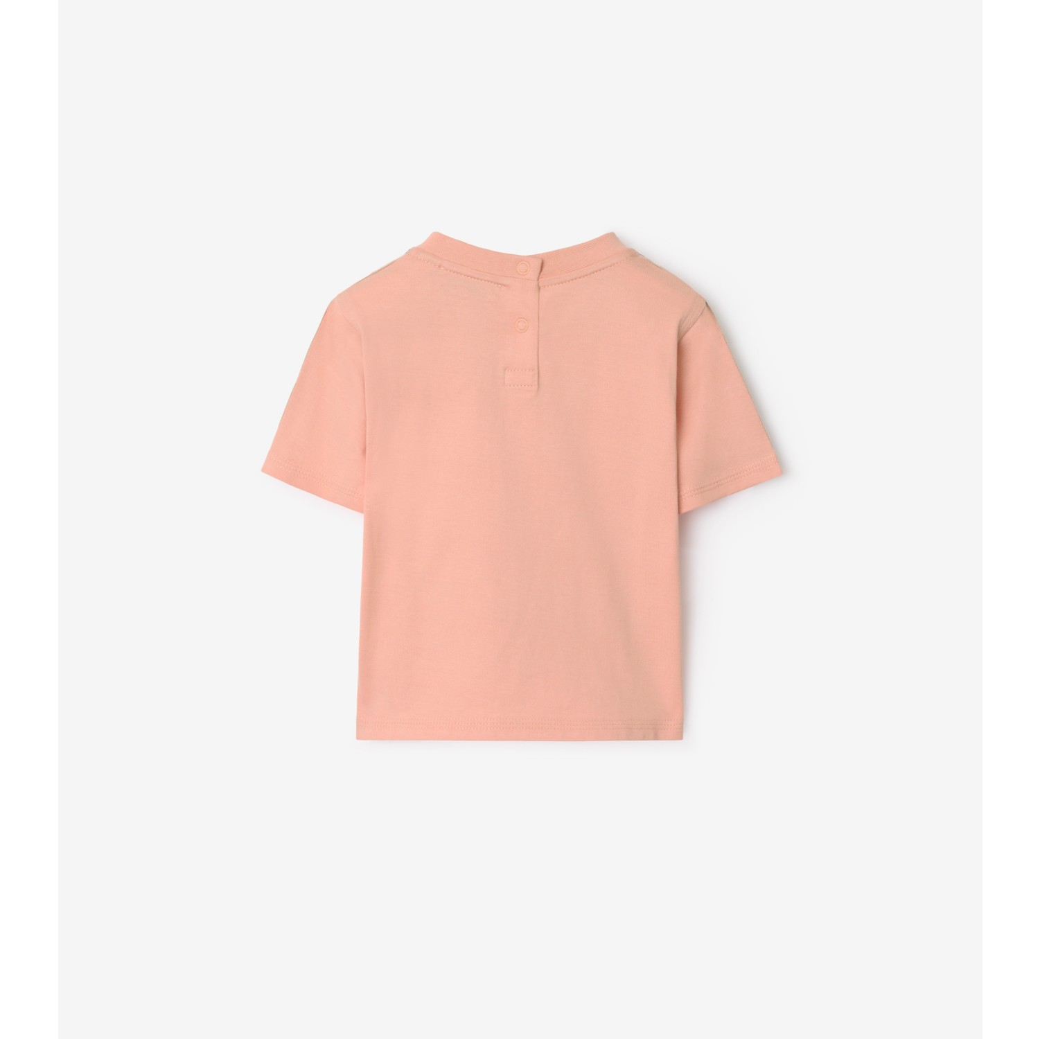 Check Trim Cotton T-shirt