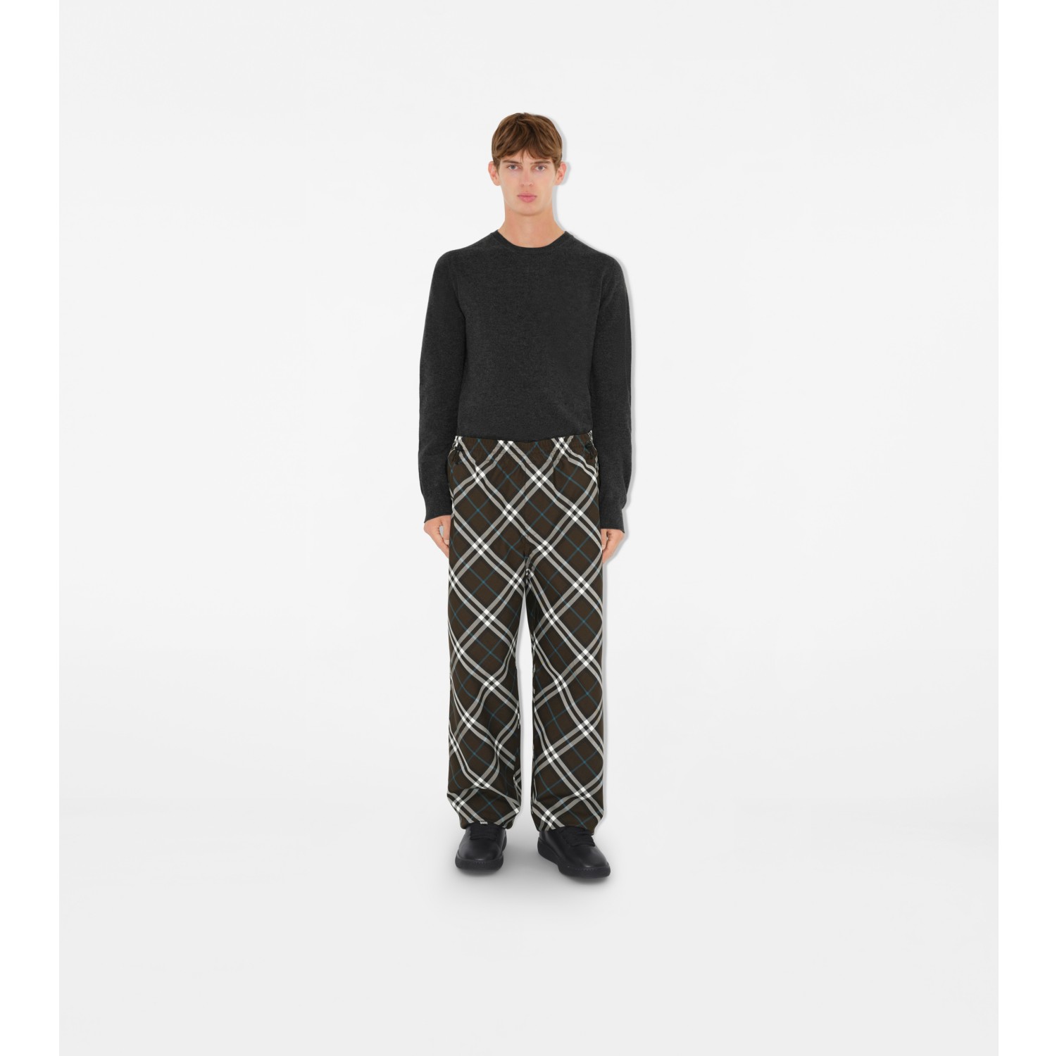 Pantalon en sergé Check