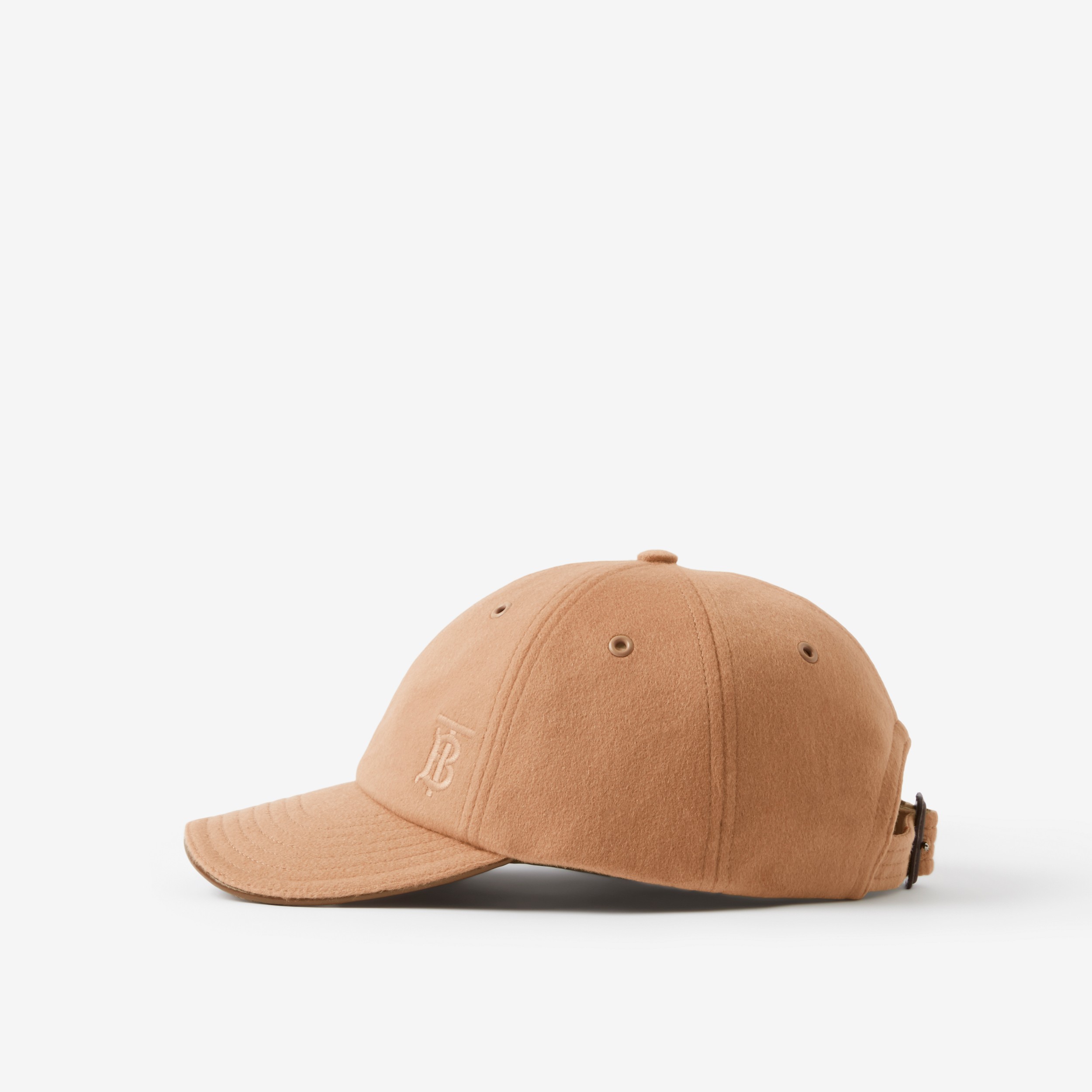 专属标识装饰羊绒棒球帽 (驼色) | Burberry® 博柏利官网 - 4