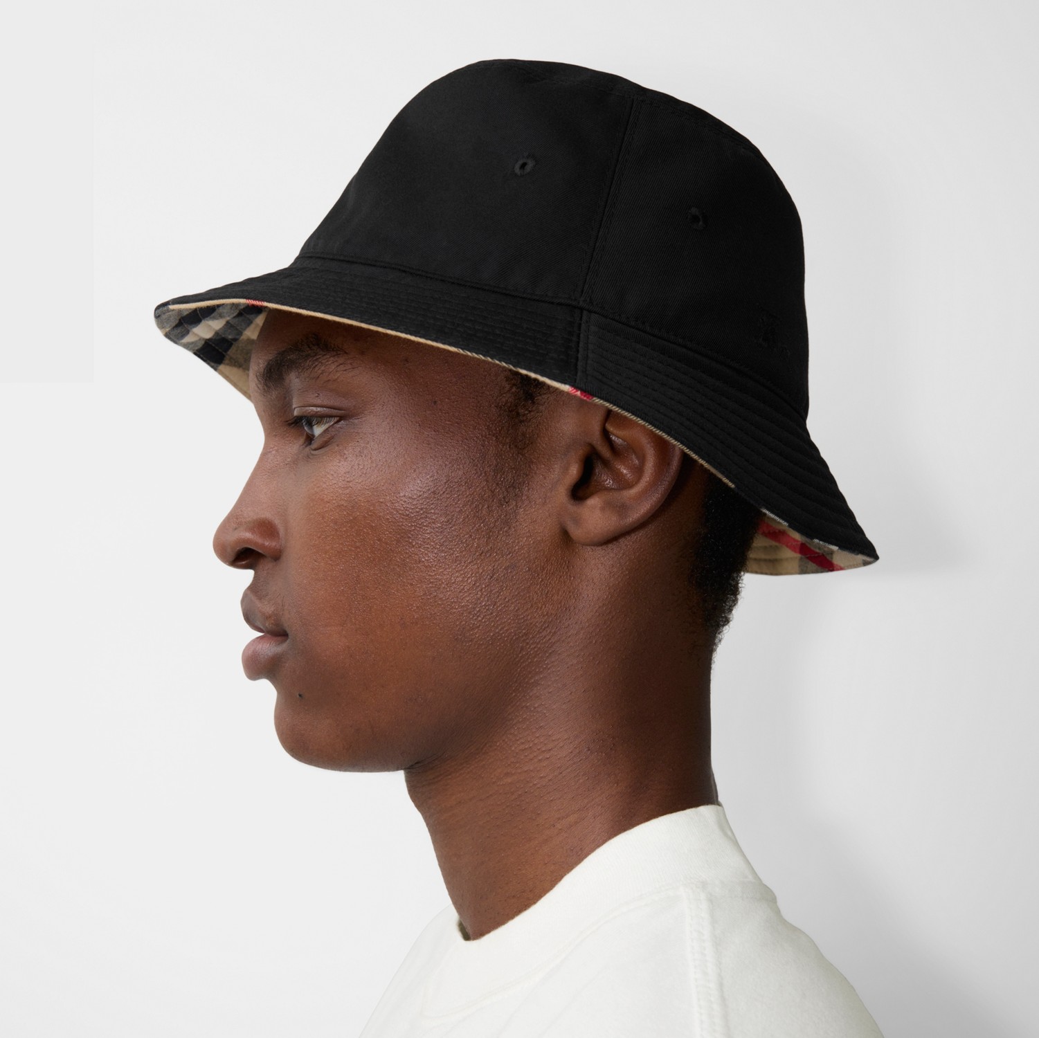 Reversible Cotton Blend Bucket Hat