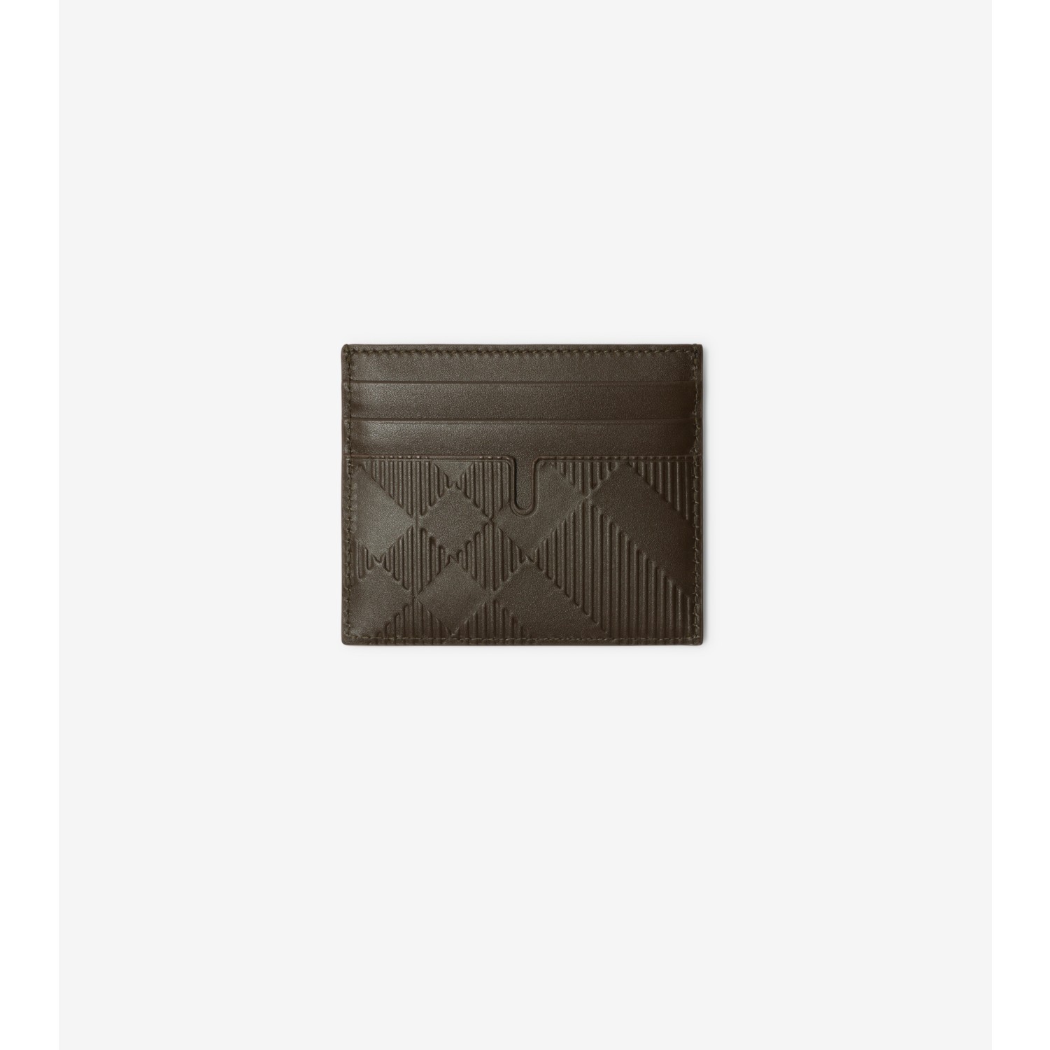 Tall Embossed Check Card Case